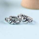 925 Sterling Silver Lucky Cat Earrings for Women Girl Retro Round Daily Jewelry