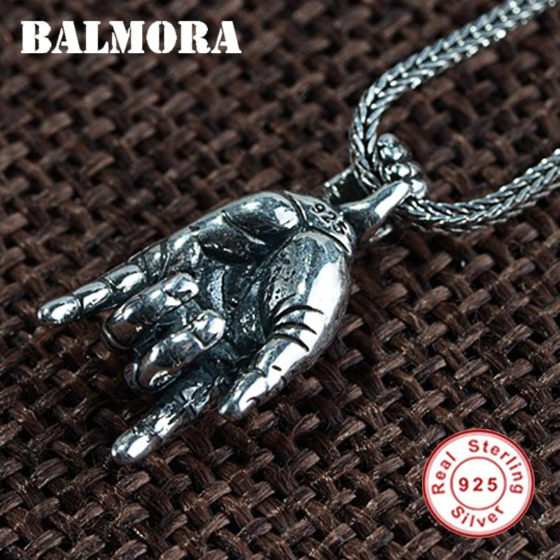 925 Silver Love Punk Charm Pendant For Lover Special Gift Vintage Jewelry
