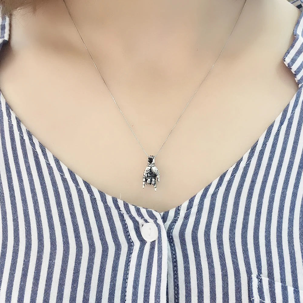 925 Silver Love Punk Charm Pendant For Lover Special Gift Vintage Jewelry