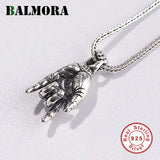 925 Silver Love Punk Charm Pendant For Lover Special Gift Vintage Jewelry