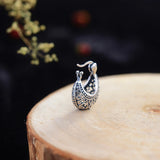 925 Silver Retro Clip Earrings for Women Mother Gift