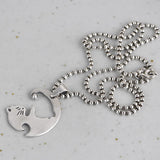 925 Silver Cat Pendant Forever Lover Thai Jewelry
