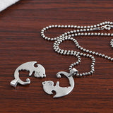 925 Silver Cat Pendant Forever Lover Thai Jewelry