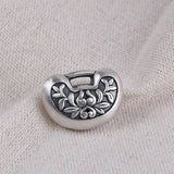 Thai Silver Safe & Lucky Ingot Pendant with Chain for Children