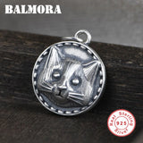 925 Silver Cat Pendant Thai Charm Jewelry Gift