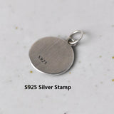 925 Silver Sun Pendant Vintage Charm Jewelry Gift