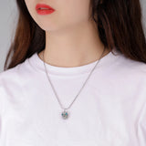 925 Silver 3D Eye Qwl Pendant Jewelry Gift