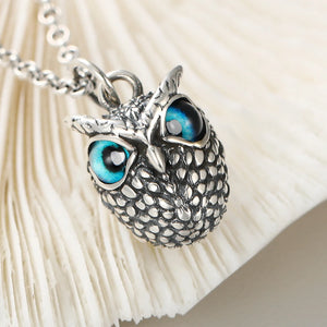 925 Silver 3D Eye Qwl Pendant Jewelry Gift