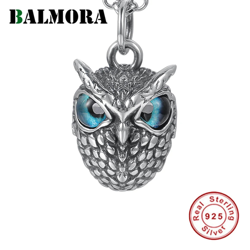 925 Silver 3D Eye Qwl Pendant Jewelry Gift