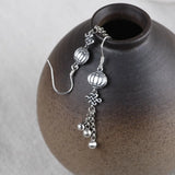 925 Sterling Silver Chinese Knot Tassel Earrings