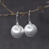 Real 925 Sterling Silver Beads Earrings for Women