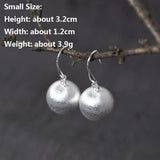Real 925 Sterling Silver Beads Earrings for Women