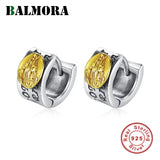 925 Sterling Silver Retro Letter Stud Earrings Gift