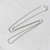 925 Silver Chain Choker Necklace Silver Beads Pendant Jewelry Gift