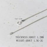 925 Silver Chain Choker Necklace Silver Beads Pendant Jewelry Gift
