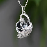925 Pure Silver Angel Wing Pendant Thai Silver Jewelry