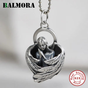 925 Pure Silver Angel Wing Pendant Thai Silver Jewelry