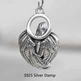 925 Pure Silver Angel Wing Pendant Thai Silver Jewelry