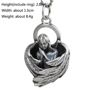 925 Pure Silver Angel Wing Pendant Thai Silver Jewelry