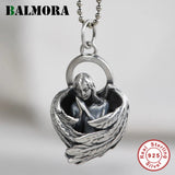 925 Pure Silver Angel Wing Pendant Thai Silver Jewelry