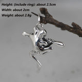 925 Silver Frog Pendant Unisex Thai Silver Jewelry