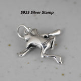 925 Silver Frog Pendant Unisex Thai Silver Jewelry