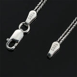 925 Silver Foxtail Chain Necklace 16-32 Inches