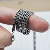 925 Silver Foxtail Chain Necklace 16-32 Inches