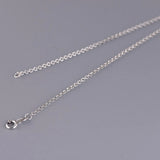 925 Silver Link Chains Necklaces 2mm 18-30 Inches