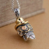 925 Sterling Silver Skull Charm Pendant for Necklace