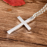 925 Silver Jesus Cross Pendant Necklace Christian Gift Jewelry