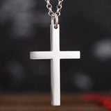 925 Silver Jesus Cross Pendant Necklace Christian Gift Jewelry