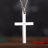 925 Silver Jesus Cross Pendant Necklace Christian Gift Jewelry