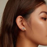 S925 Silver Koala Stud Earring Minimalist Women Animal Dangler Jewelry