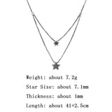 S925 Sterling Silver Vintage Star Necklace for Women - Geometric Star Jewelry