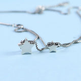 S925 Sterling Silver Vintage Star Necklace for Women - Geometric Star Jewelry