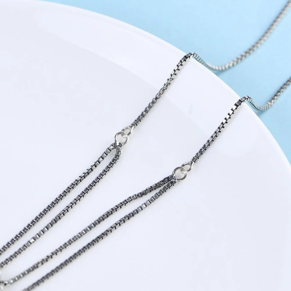 S925 Sterling Silver Vintage Star Necklace for Women - Geometric Star Jewelry