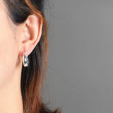 S925 Geometric U-shaped Earrings for Women - Dangle Daily Jewelry Gift