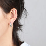 S925 Retro Skeleton Earring For Women Men
