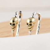 S925 Retro Skeleton Earring For Women Men