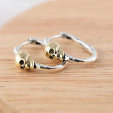 S925 Retro Skeleton Earring For Women Men