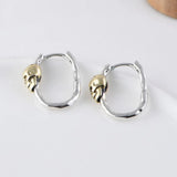 S925 Retro Skeleton Earring For Women Men