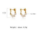 S925 Vintage Pearl Chain Earring Women Dangler Jewelry Gift