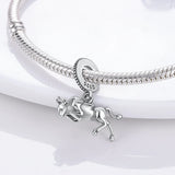 Bamela Sterling Silver Bullfighting Charm Love Spain Bead Bracelet