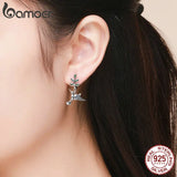 925 Silver Hummingbirds Stud Earrings for Women SCE464