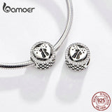 925 Silver Cat Couples Love Heart Charm for Bracelet & Bangle