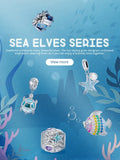 925 Sterling Sea Elves Series Silver Charm Bead Animal Turtle Starfish Pendant
