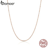 925 Sterling Silver Rose Necklace for Women SCA014