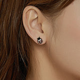 925 Silver Ladybug Dragonfly Buckle Earrings SCE1172