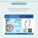 925 Silver Luster Ring Stackable Finger Ring for Women